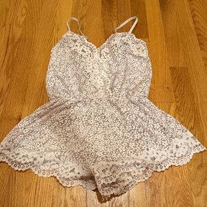 Lace Floral Romper